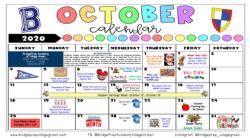 October Calendar